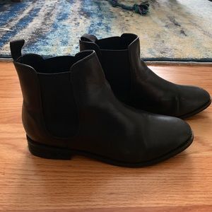 Black Chelsea boots